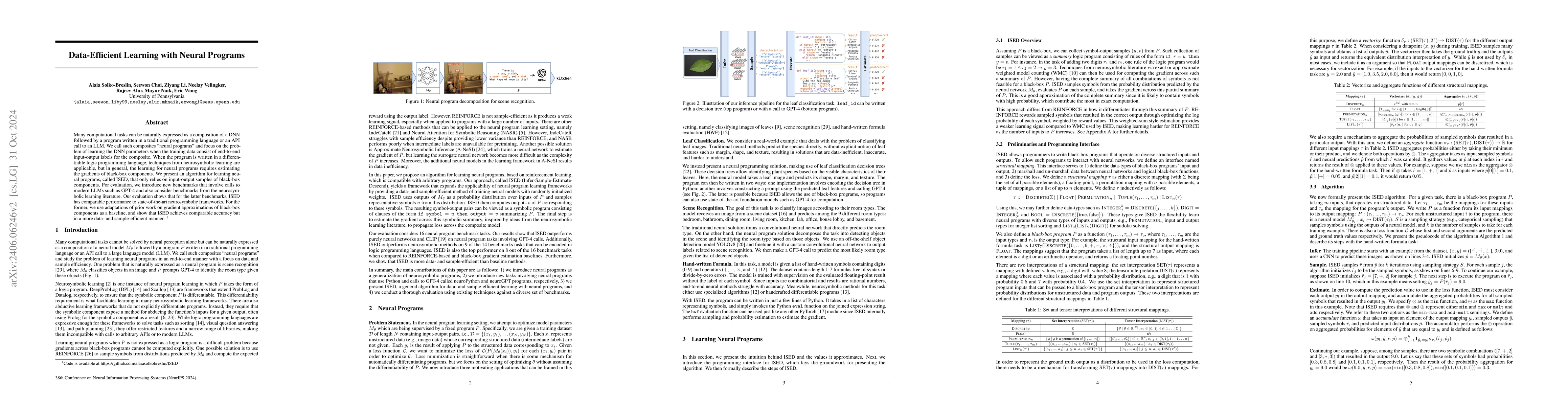 Thumbnail for Data-Efficient Learning with Neural Programs