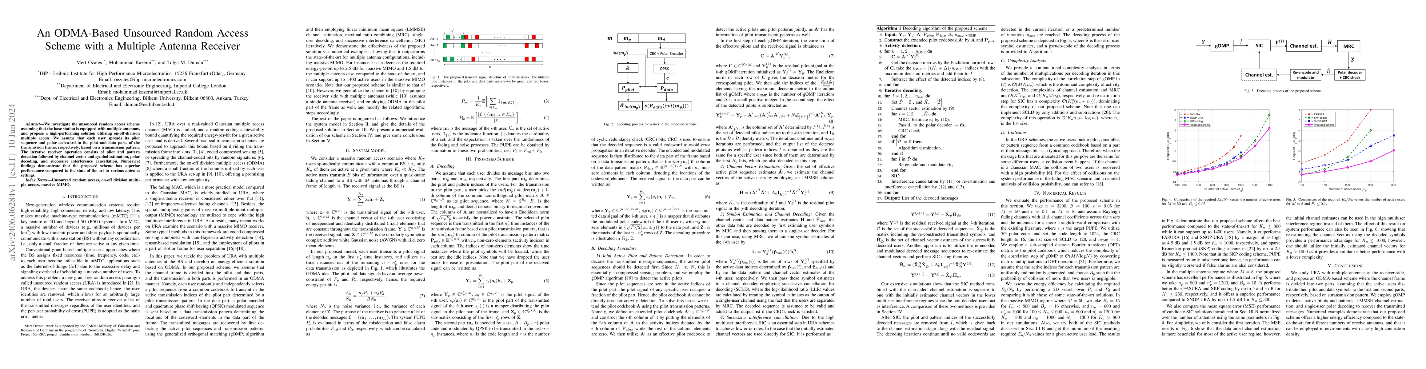 Thumbnail for An ODMA-Based Unsourced Random Access Scheme with a Multiple Antenna
  Receiver
