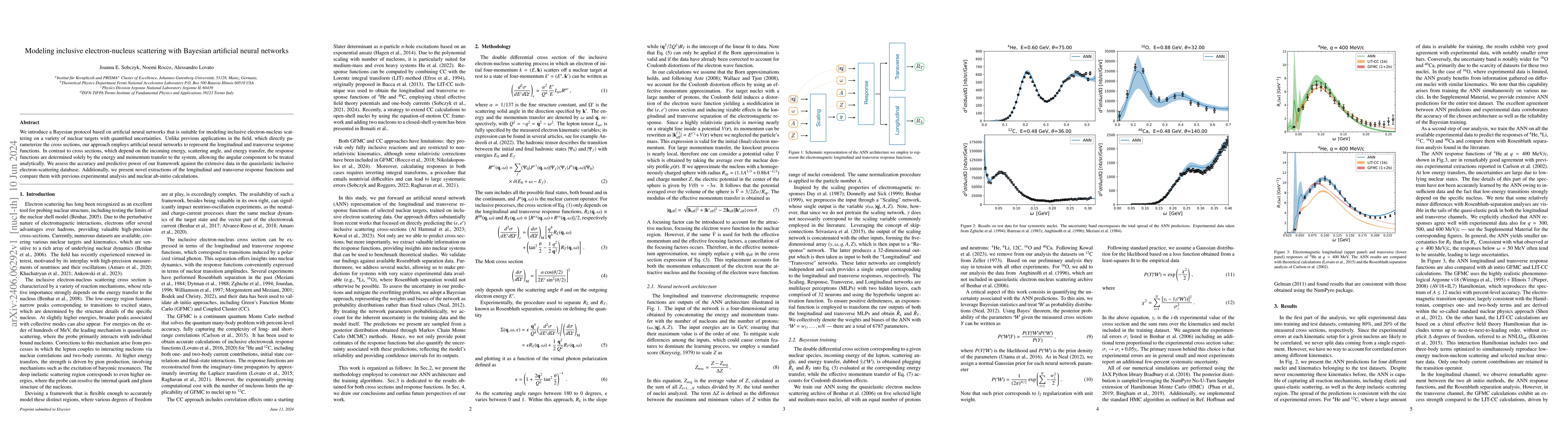 Thumbnail for Modeling inclusive electron-nucleus scattering with Bayesian artificial
  neural networks