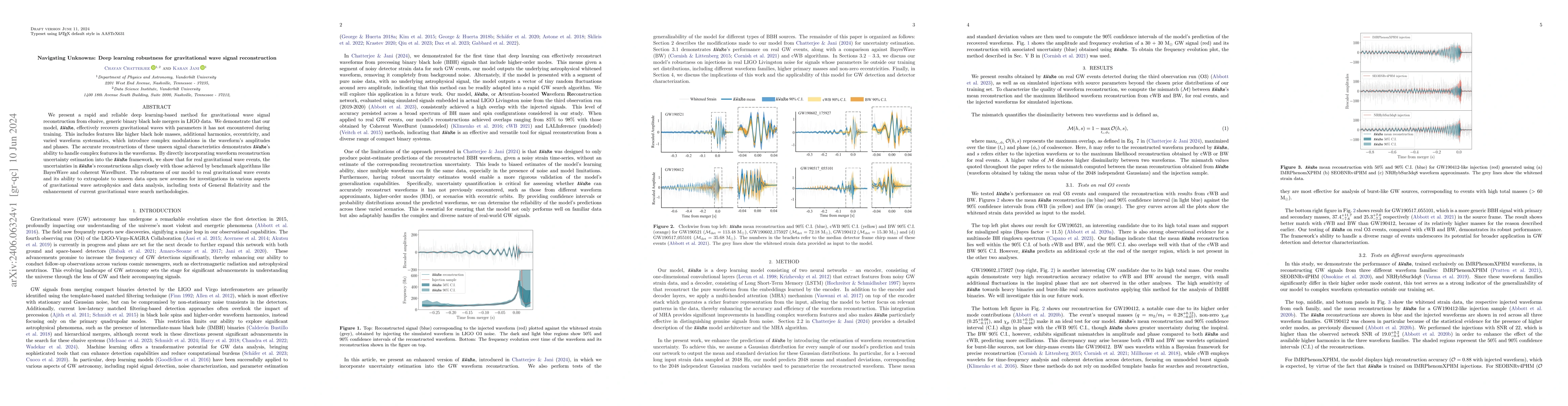 Thumbnail for Navigating Unknowns: Deep Learning Robustness for Gravitational Wave
  Signal Reconstruction