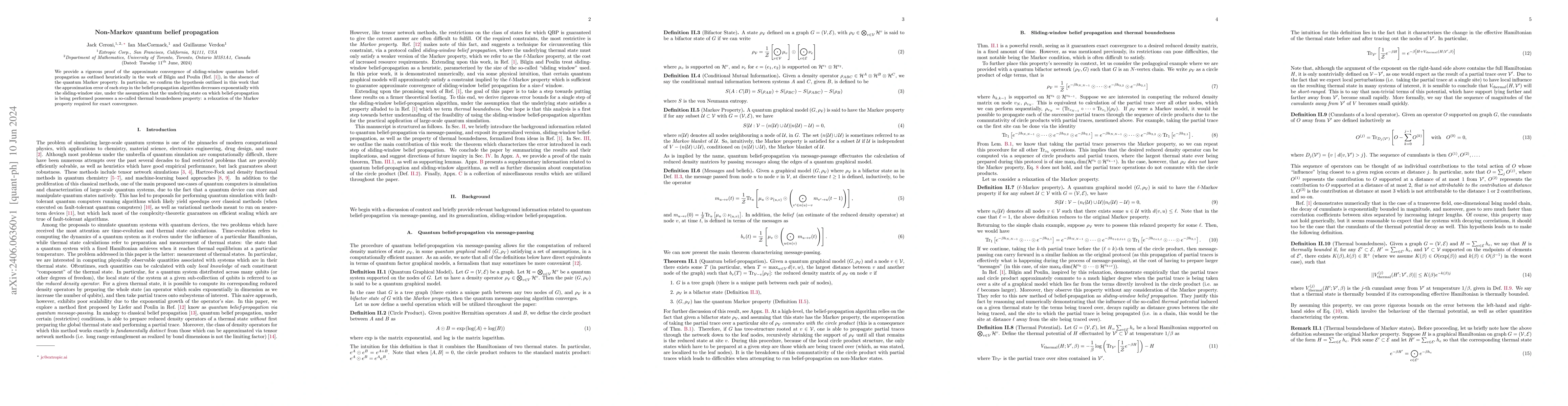 Thumbnail for Non-Markov quantum belief propagation