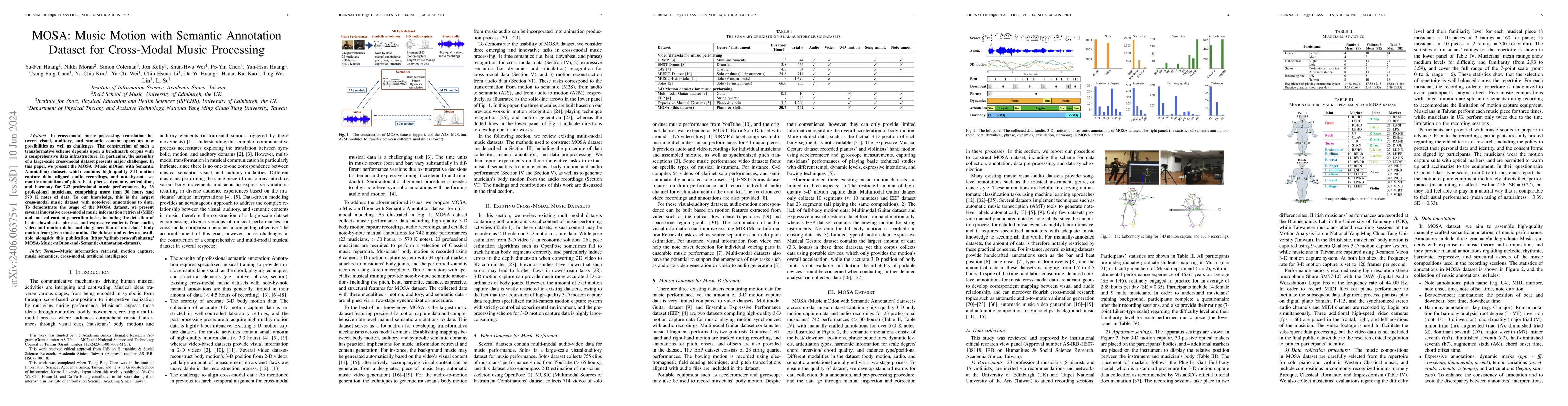 Thumbnail for MOSA: Music Motion with Semantic Annotation Dataset for Cross-Modal
  Music Processing