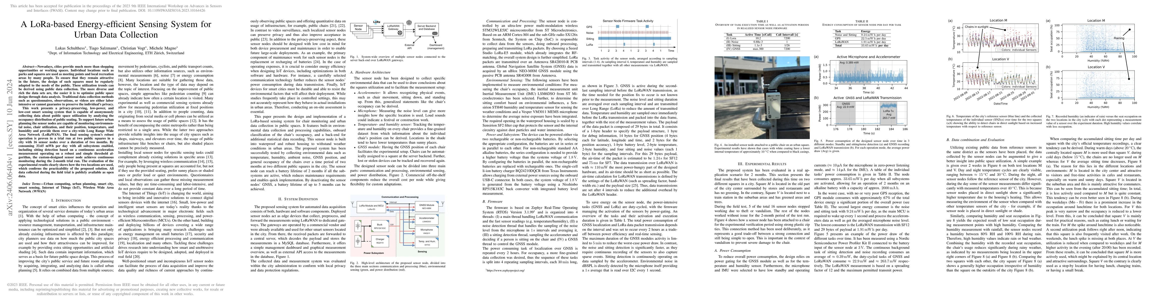 Thumbnail for A LoRa-based Energy-efficient Sensing System for Urban Data Collection