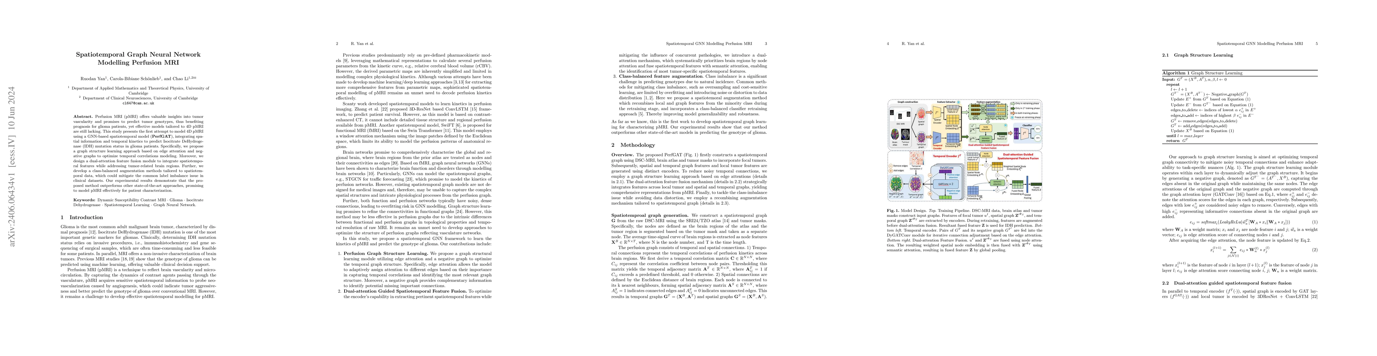 Thumbnail for Spatiotemporal Graph Neural Network Modelling Perfusion MRI