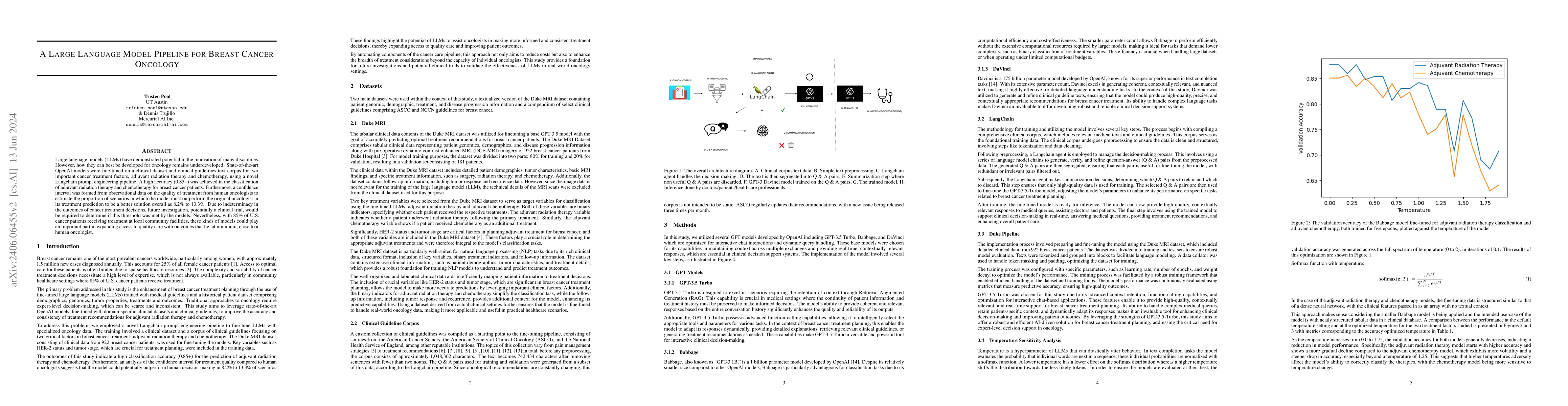 Thumbnail for A Large Language Model Pipeline for Breast Cancer Oncology