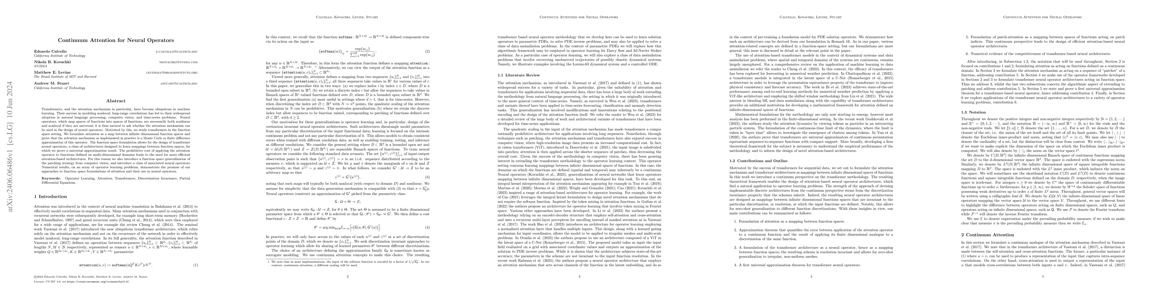 Thumbnail for Continuum Attention for Neural Operators