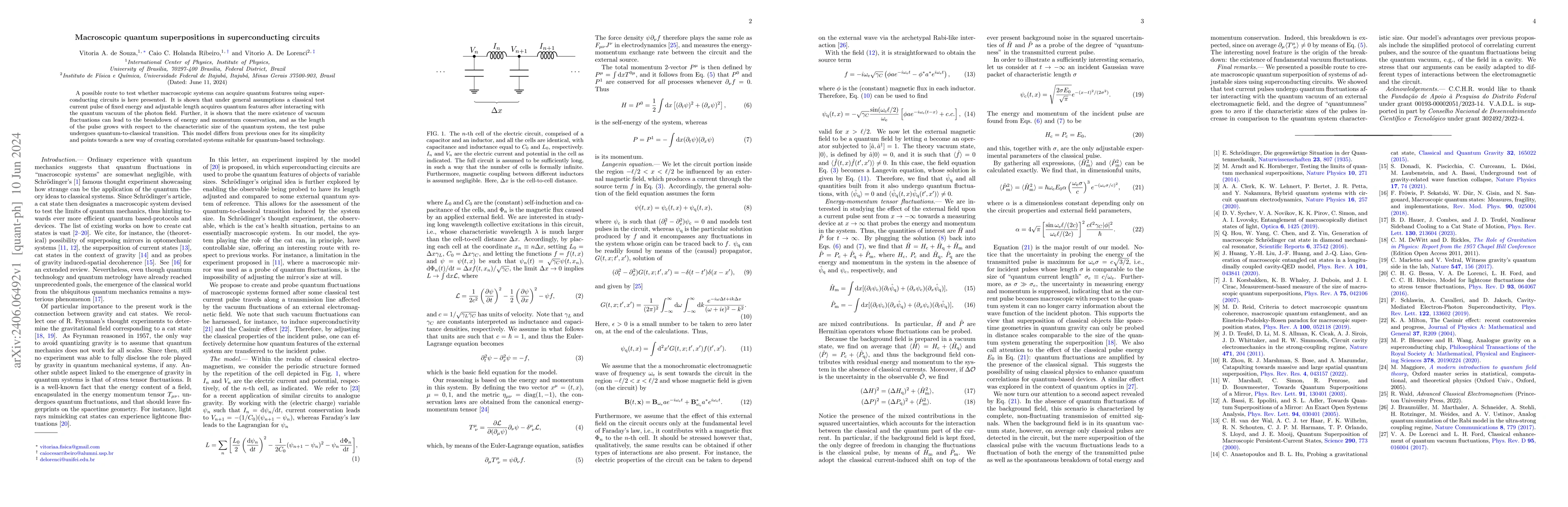 Thumbnail for Macroscopic quantum superpositions in superconducting circuits