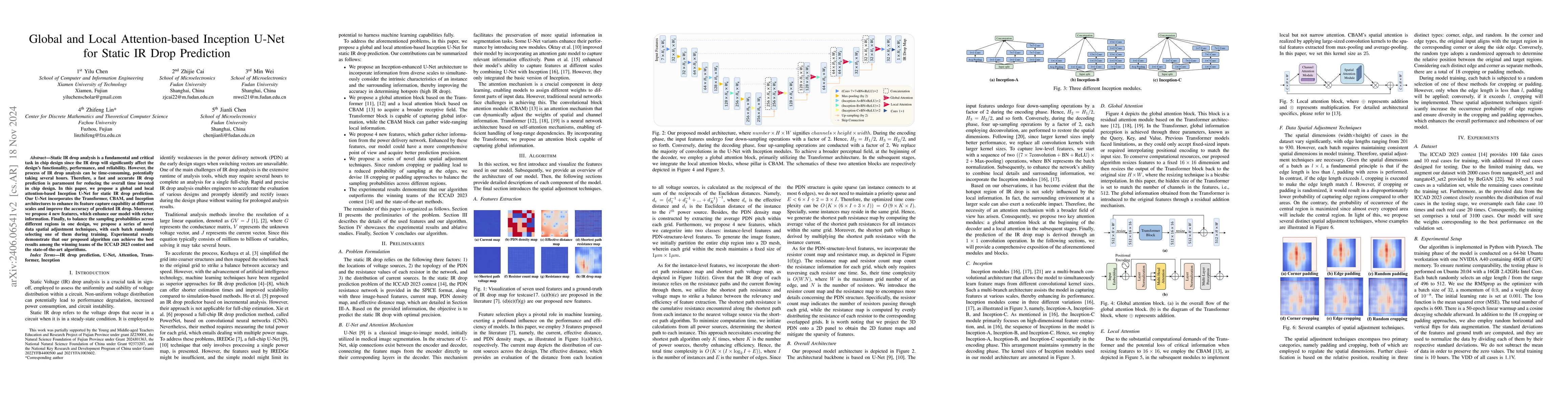 Thumbnail for Global and Local Attention-based Inception U-Net for Static IR Drop
  Estimation