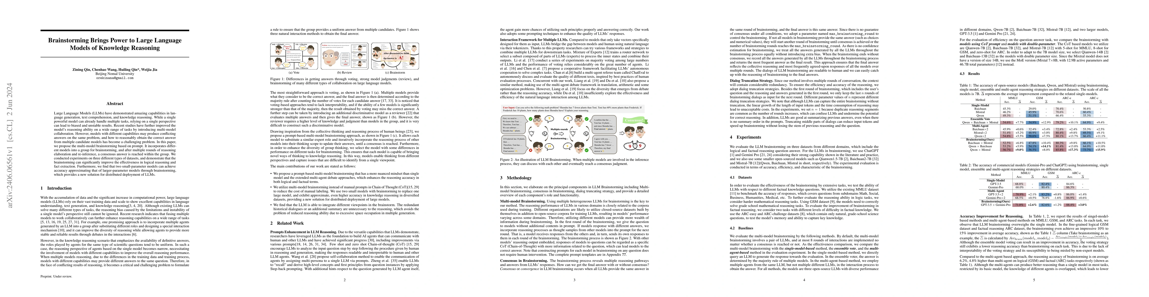Thumbnail for Brainstorming Brings Power to Large Language Models of Knowledge
  Reasoning