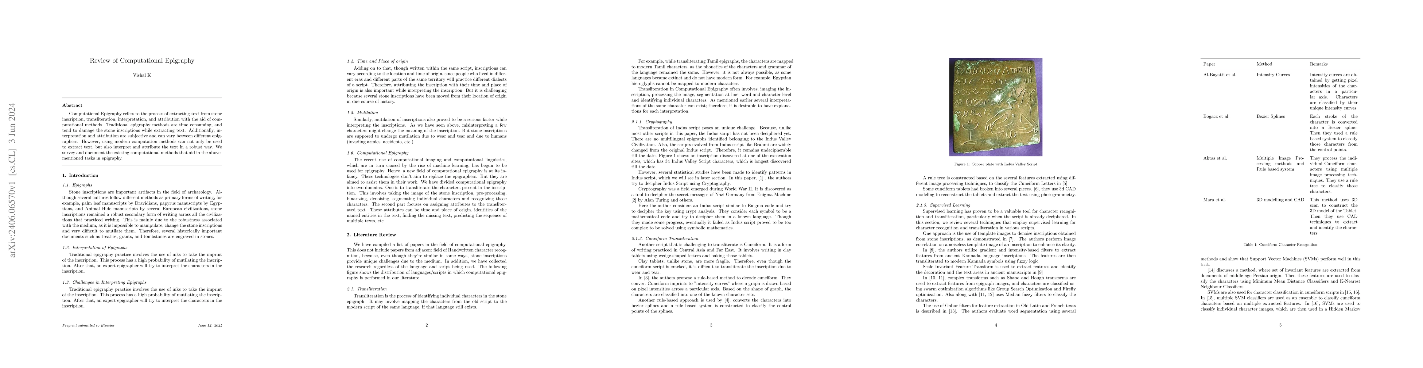Thumbnail for Review of Computational Epigraphy