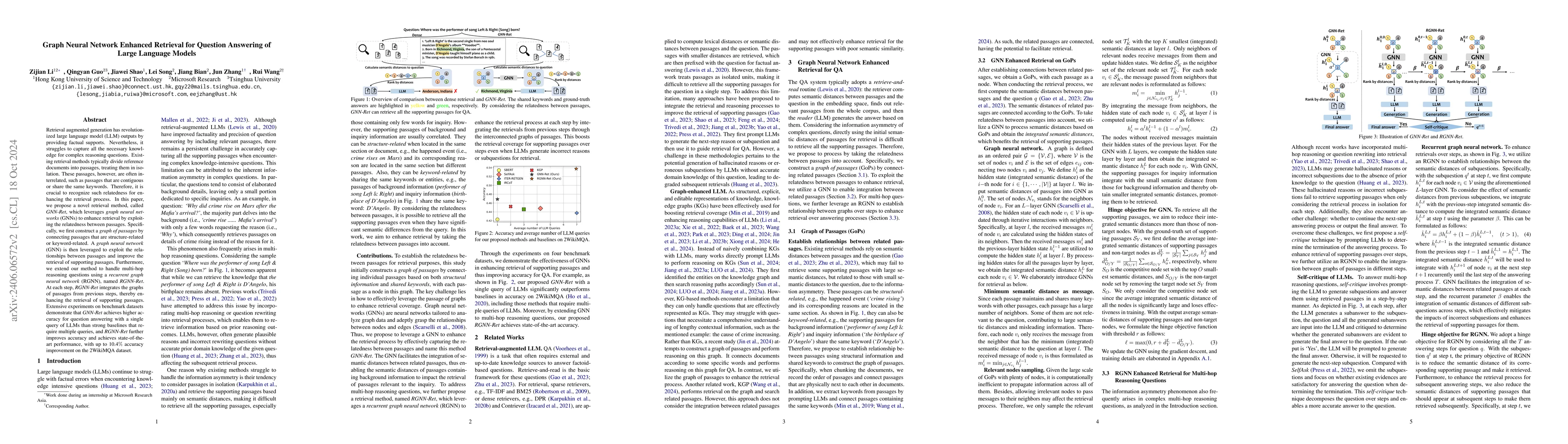 Thumbnail for Graph Neural Network Enhanced Retrieval for Question Answering of LLMs