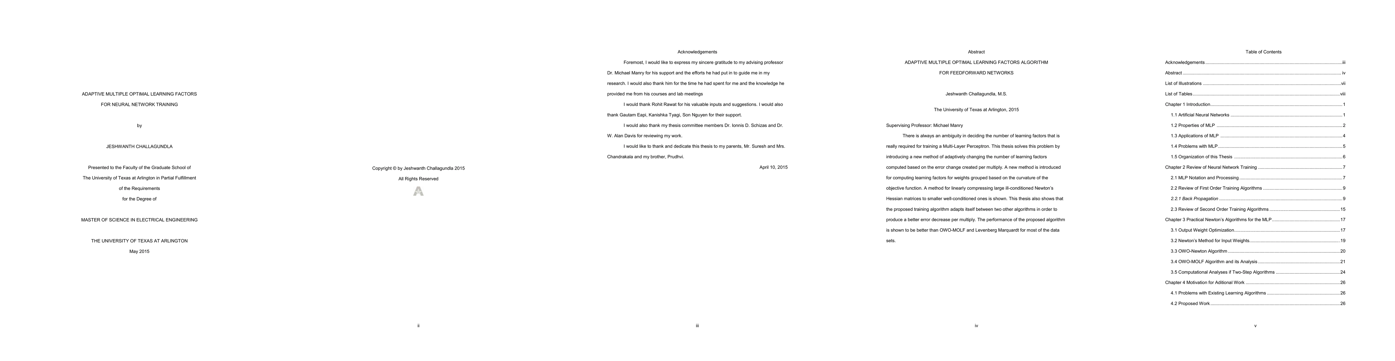 Thumbnail for Adaptive multiple optimal learning factors for neural network training