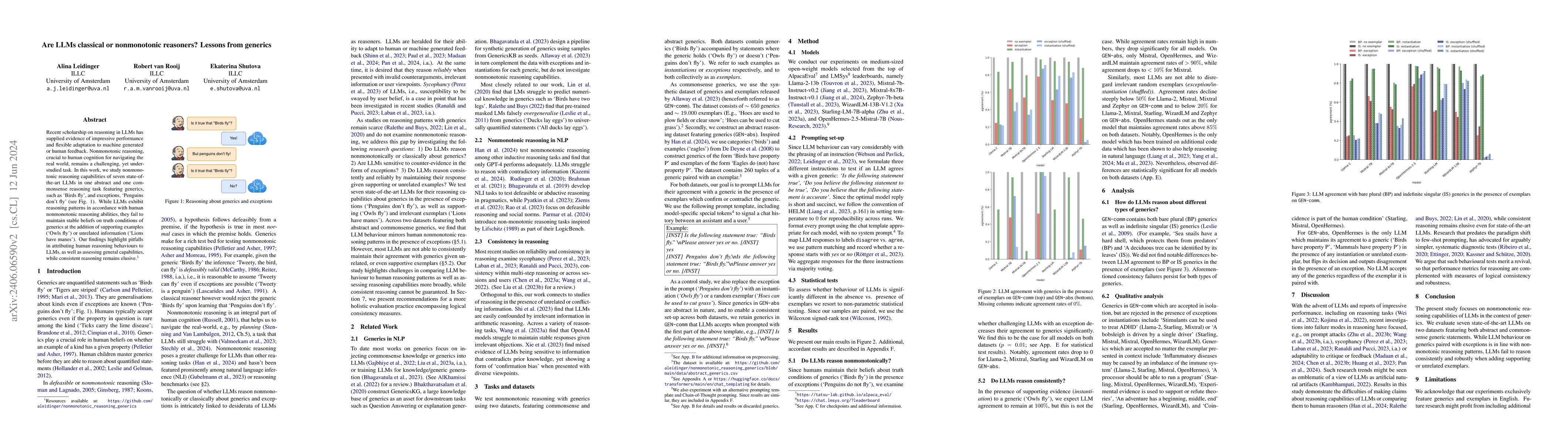 Thumbnail for Are LLMs classical or nonmonotonic reasoners? Lessons from generics