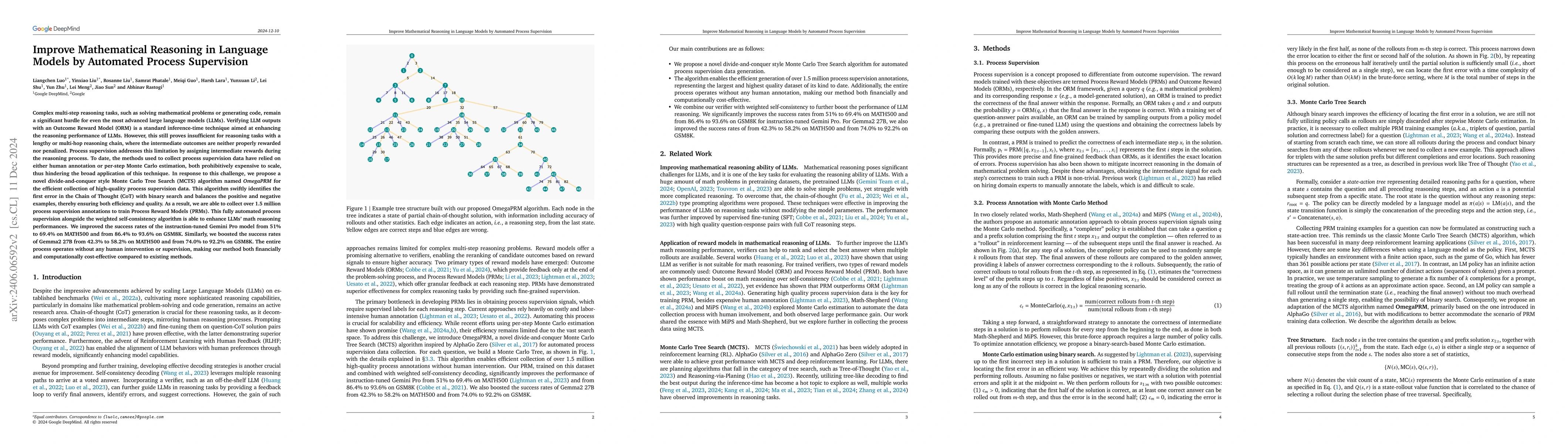 Thumbnail for Improve Mathematical Reasoning in Language Models by Automated Process
  Supervision