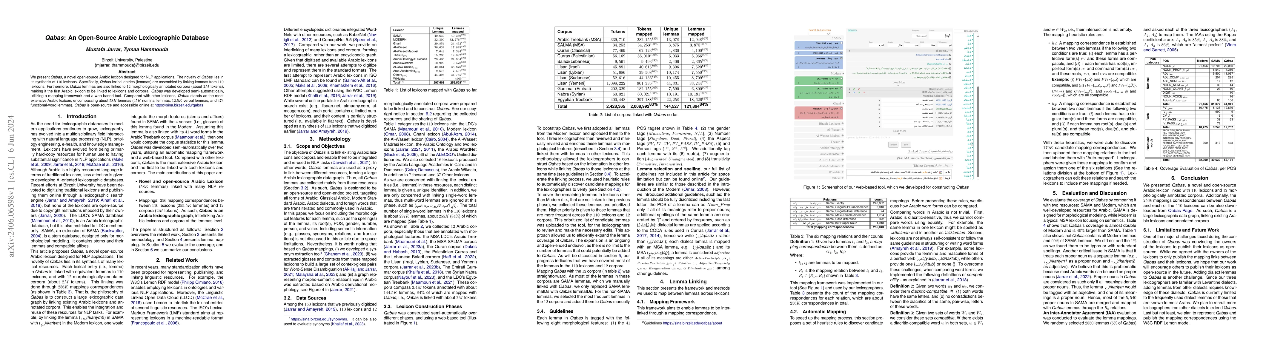 Thumbnail for Qabas: An Open-Source Arabic Lexicographic Database