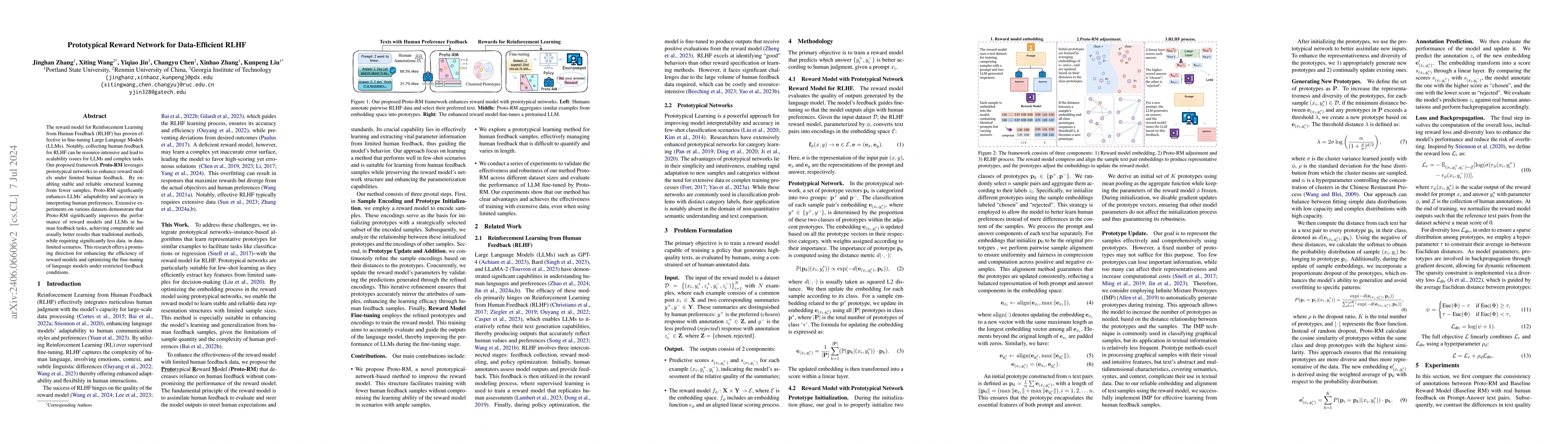 Thumbnail for Prototypical Reward Network for Data-Efficient RLHF