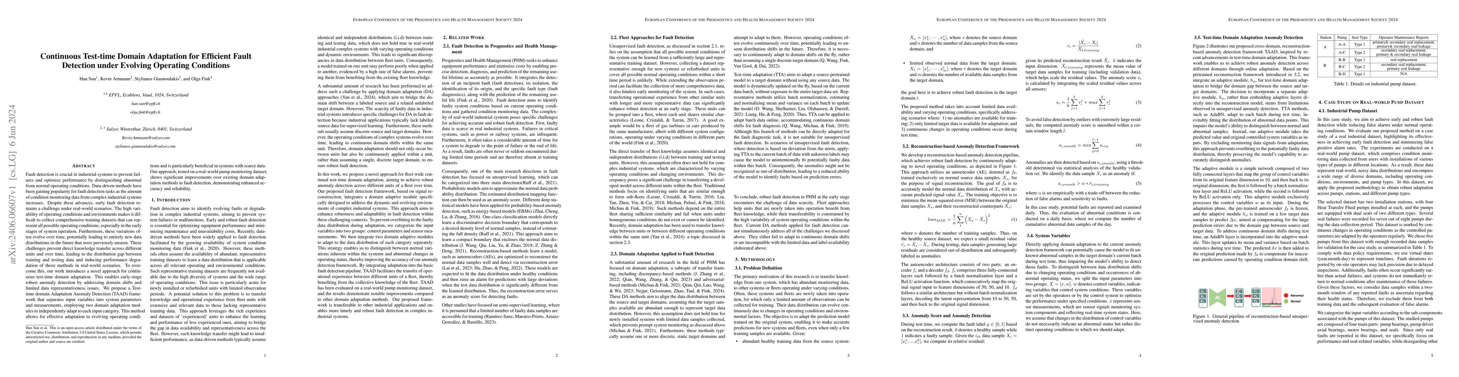 Thumbnail for Continuous Test-time Domain Adaptation for Efficient Fault Detection
  under Evolving Operating Conditions