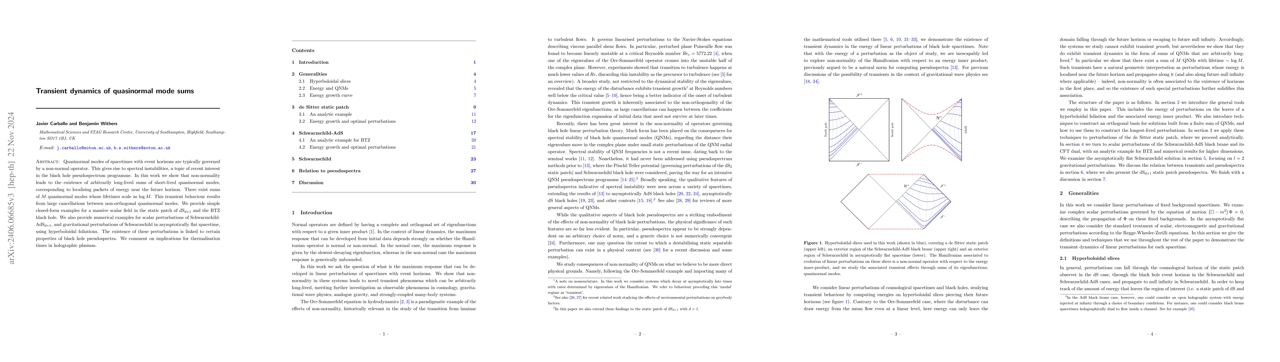 Thumbnail for Transient dynamics of quasinormal mode sums