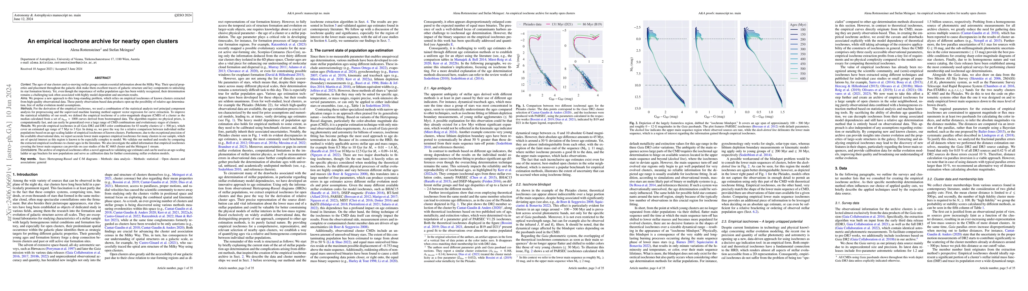 Thumbnail for An empirical isochrone archive for nearby open clusters