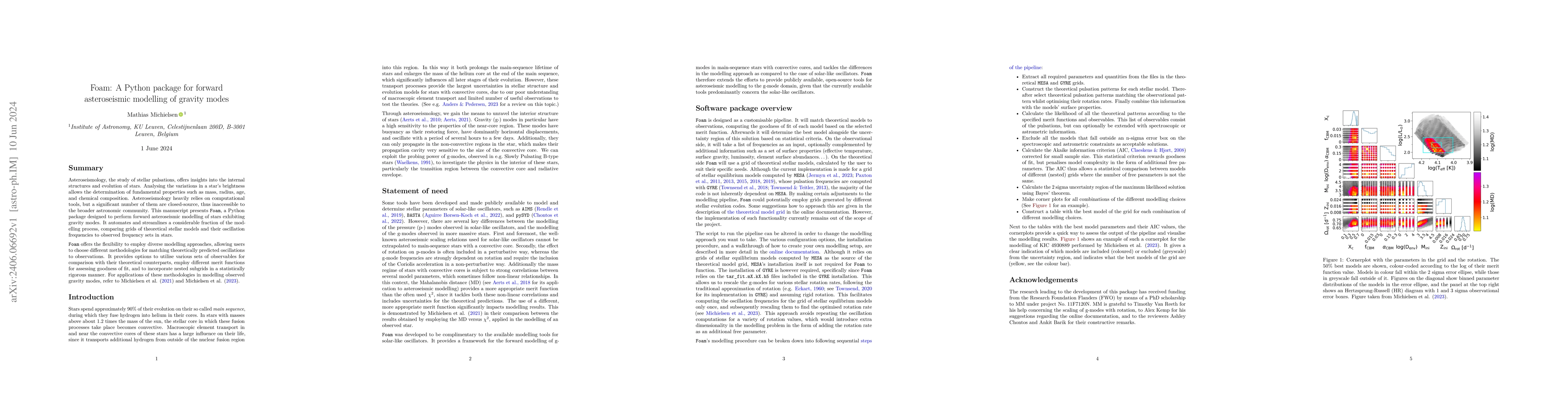 Thumbnail for Foam: A Python package for forward asteroseismic modelling of gravity
  modes