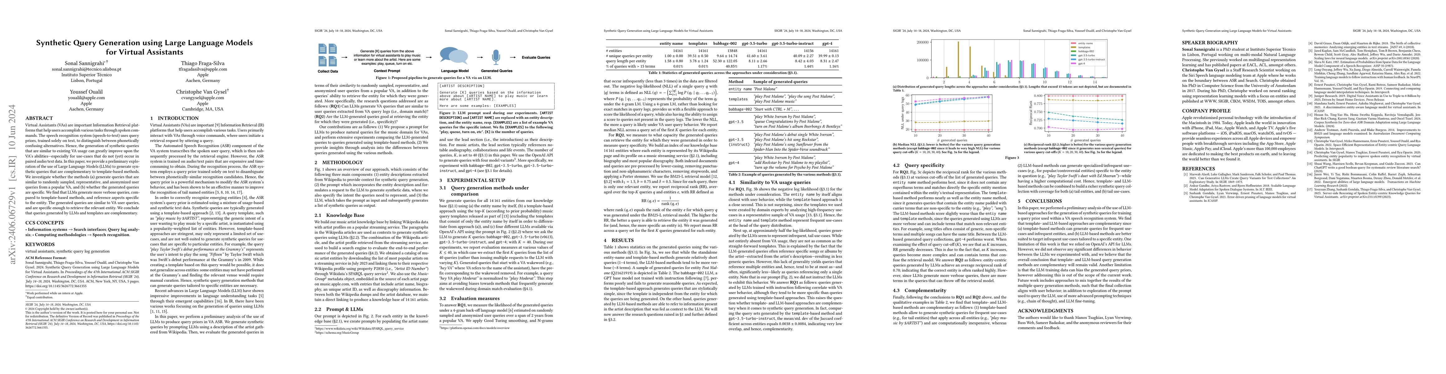 Thumbnail for Synthetic Query Generation using Large Language Models for Virtual
  Assistants