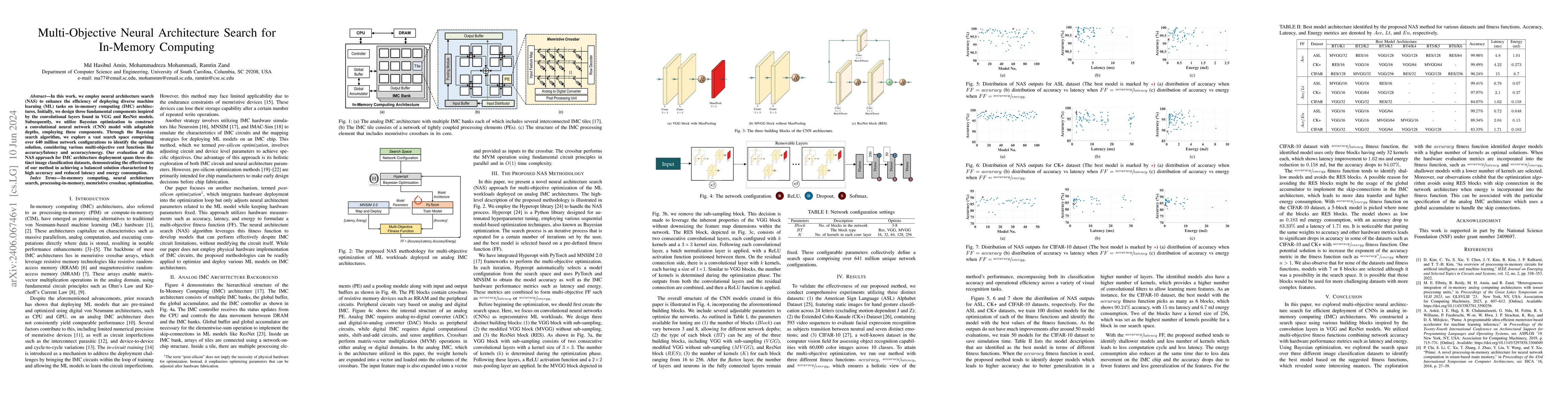 Thumbnail for Multi-Objective Neural Architecture Search for In-Memory Computing