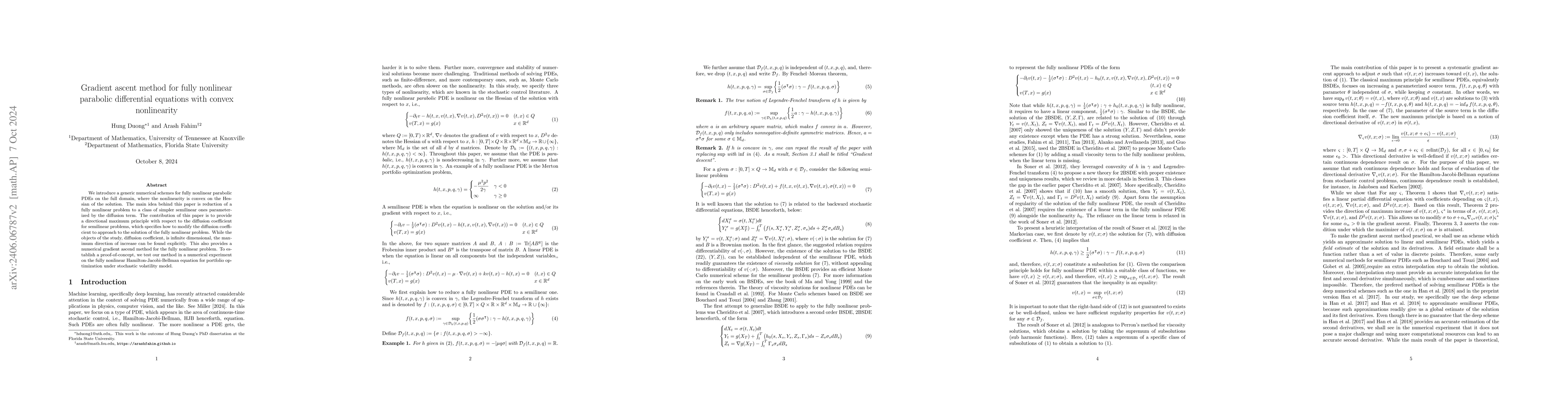 Thumbnail for Gradient ascend method for fully nonlinear parabolic differential
  equations with convex nonlinearity