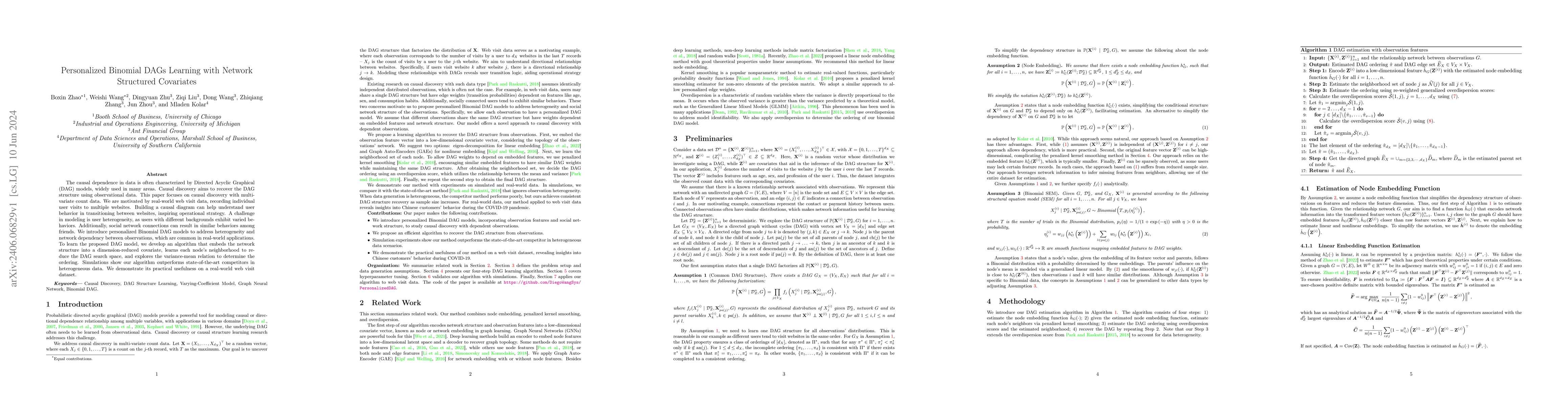 Thumbnail for Personalized Binomial DAGs Learning with Network Structured Covariates