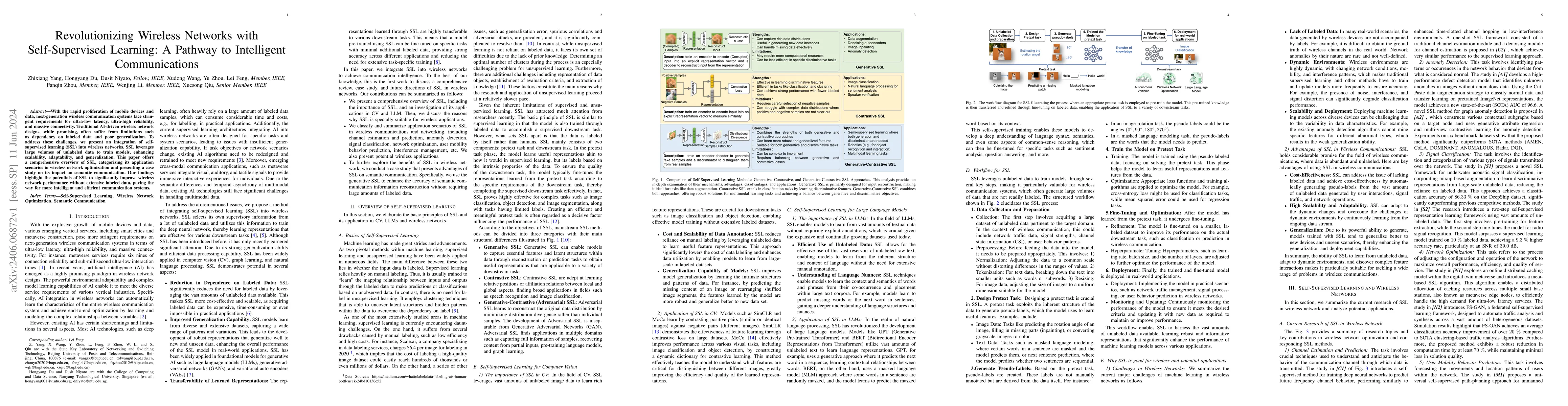Thumbnail for Revolutionizing Wireless Networks with Self-Supervised Learning: A
  Pathway to Intelligent Communications