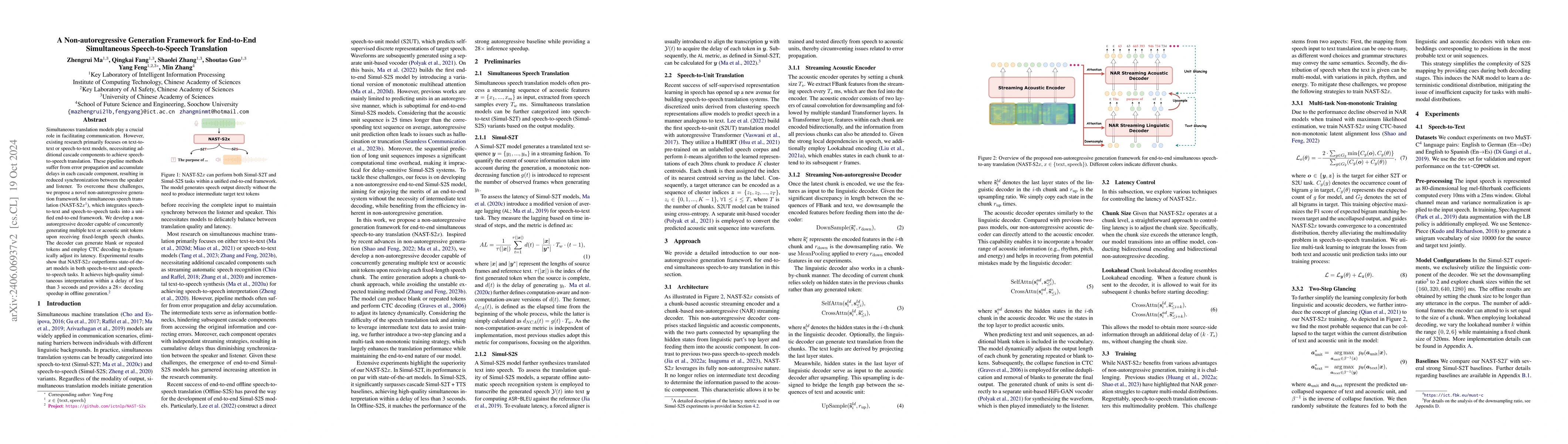 Thumbnail for A Non-autoregressive Generation Framework for End-to-End Simultaneous
  Speech-to-Any Translation