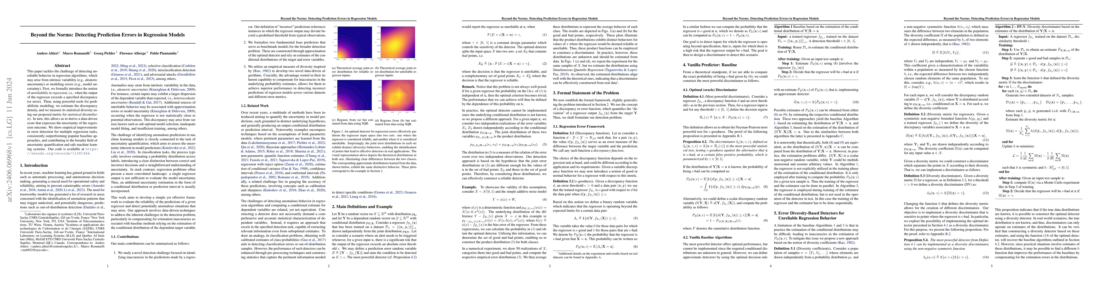Thumbnail for Beyond the Norms: Detecting Prediction Errors in Regression Models