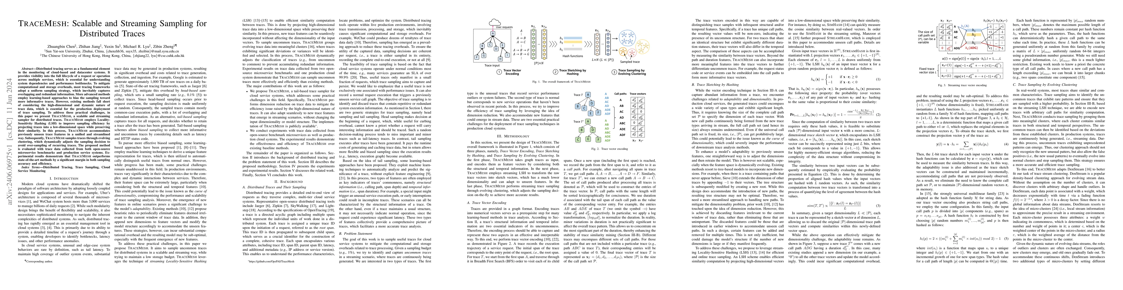 Thumbnail for TraceMesh: Scalable and Streaming Sampling for Distributed Traces