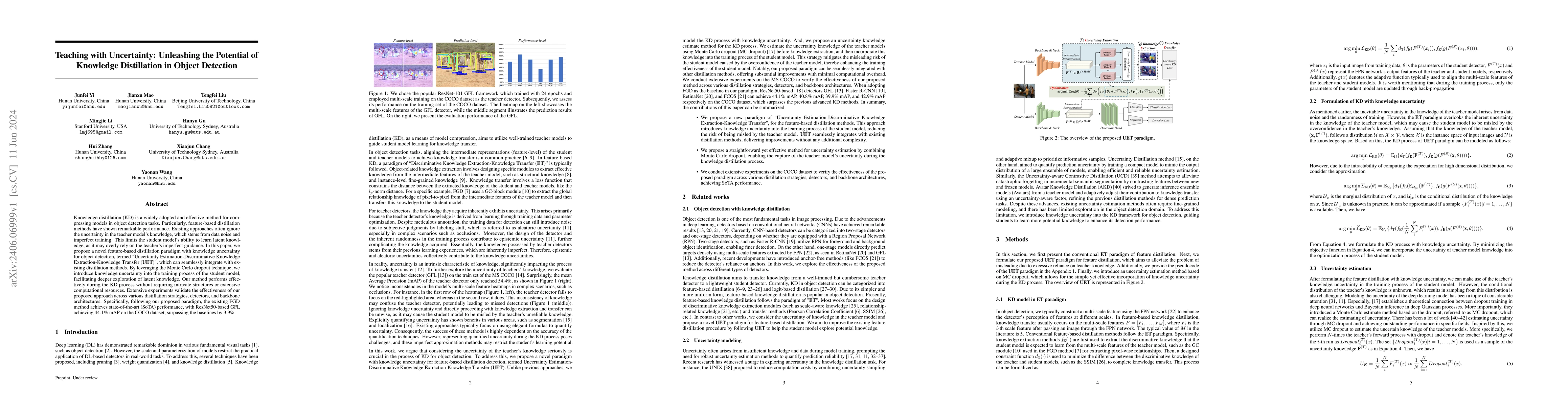 Thumbnail for Teaching with Uncertainty: Unleashing the Potential of Knowledge
  Distillation in Object Detection