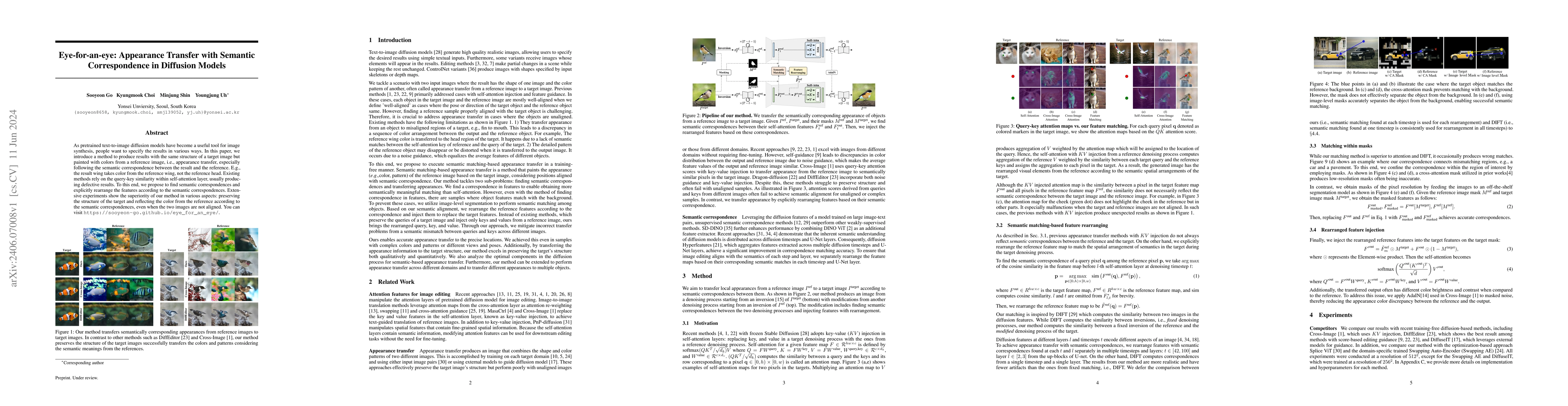 Thumbnail for Eye-for-an-eye: Appearance Transfer with Semantic Correspondence in
  Diffusion Models