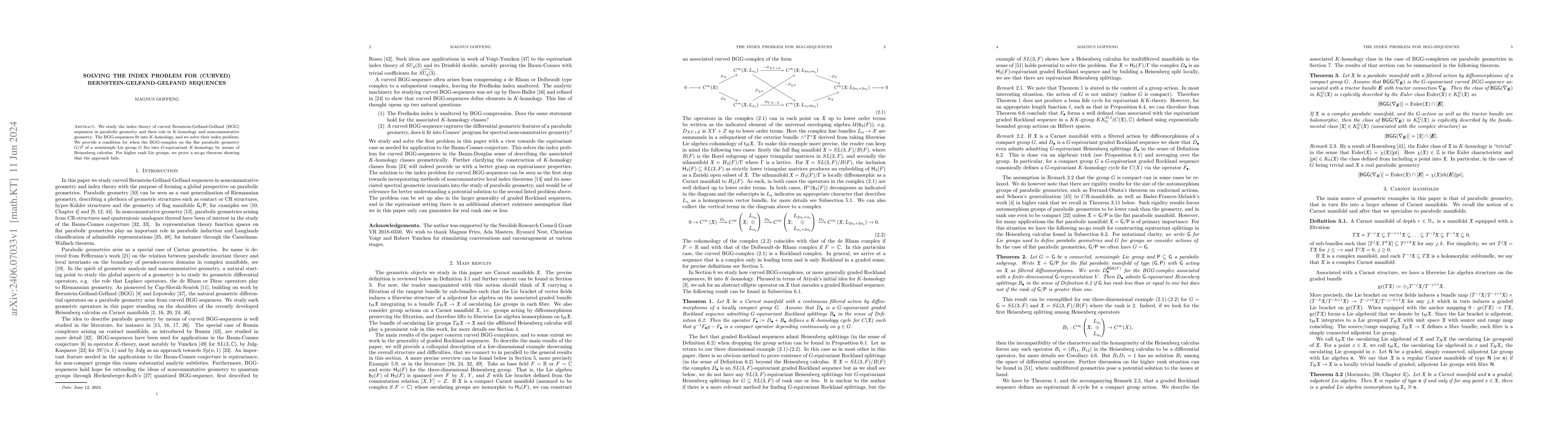Thumbnail for Solving the index problem for (curved) Bernstein-Gelfand-Gelfand
  sequences