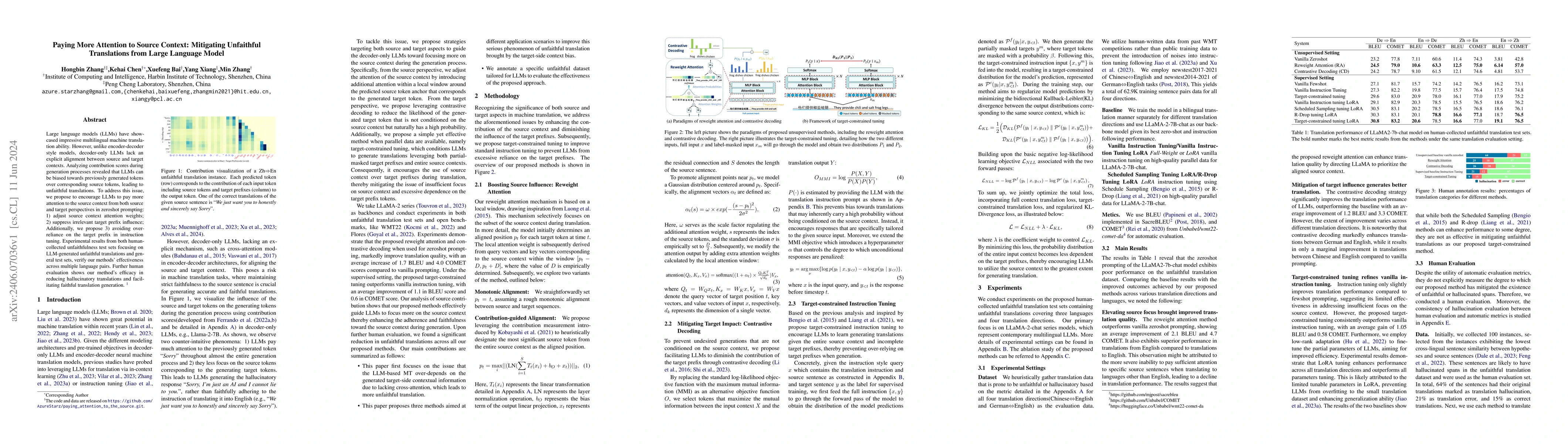 Thumbnail for Paying More Attention to Source Context: Mitigating Unfaithful
  Translations from Large Language Model