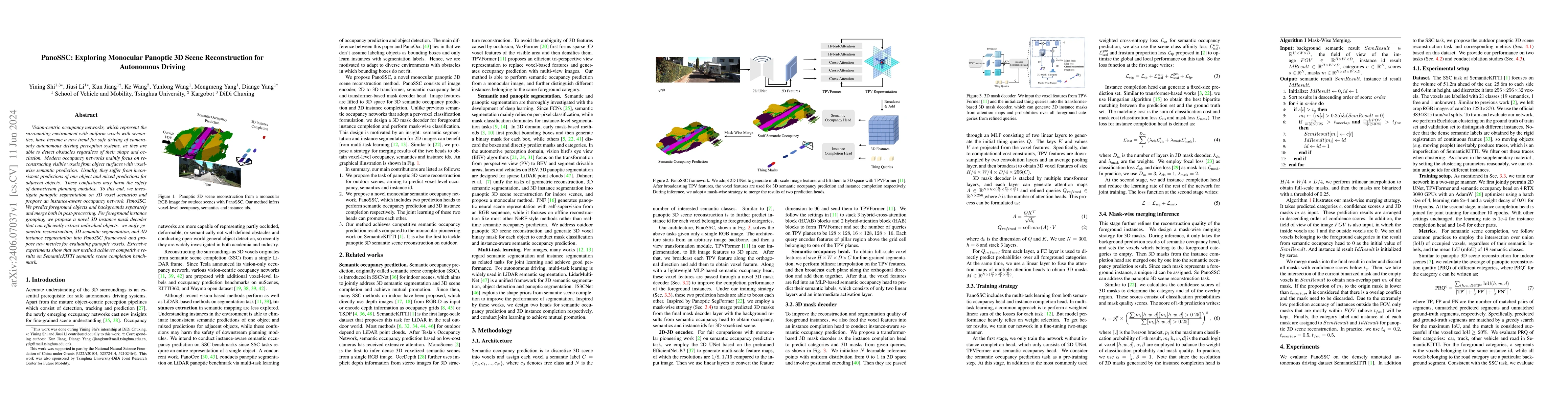 Thumbnail for PanoSSC: Exploring Monocular Panoptic 3D Scene Reconstruction for
  Autonomous Driving