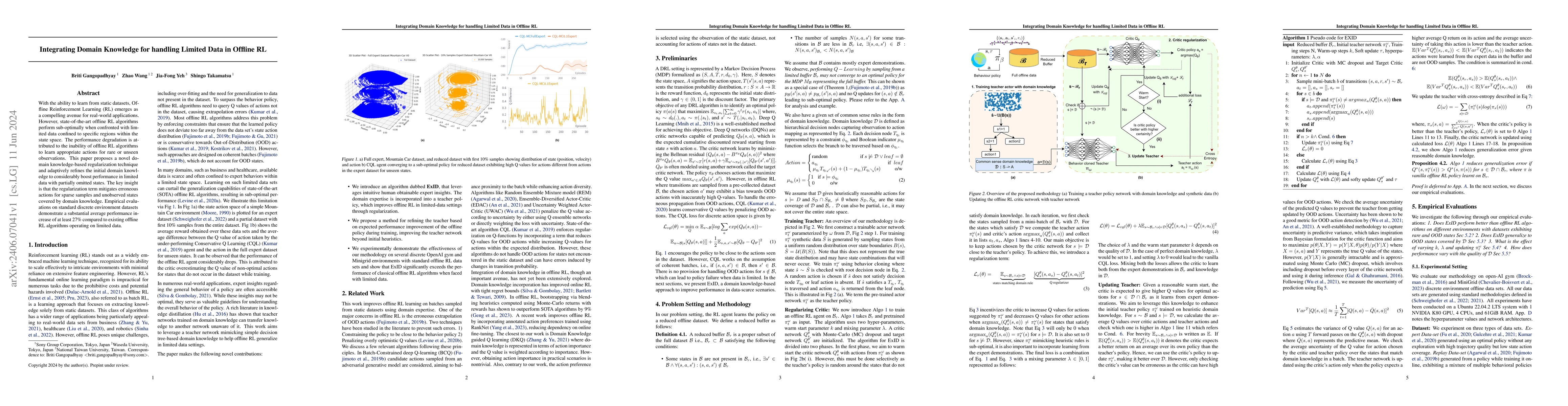 Thumbnail for Integrating Domain Knowledge for handling Limited Data in Offline RL