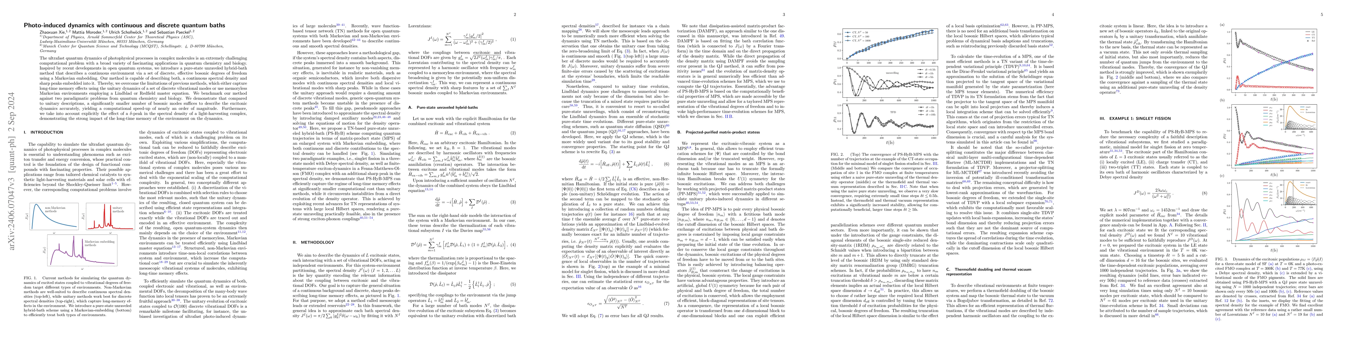 Thumbnail for Photo-induced dynamics with continuous and discrete quantum baths
