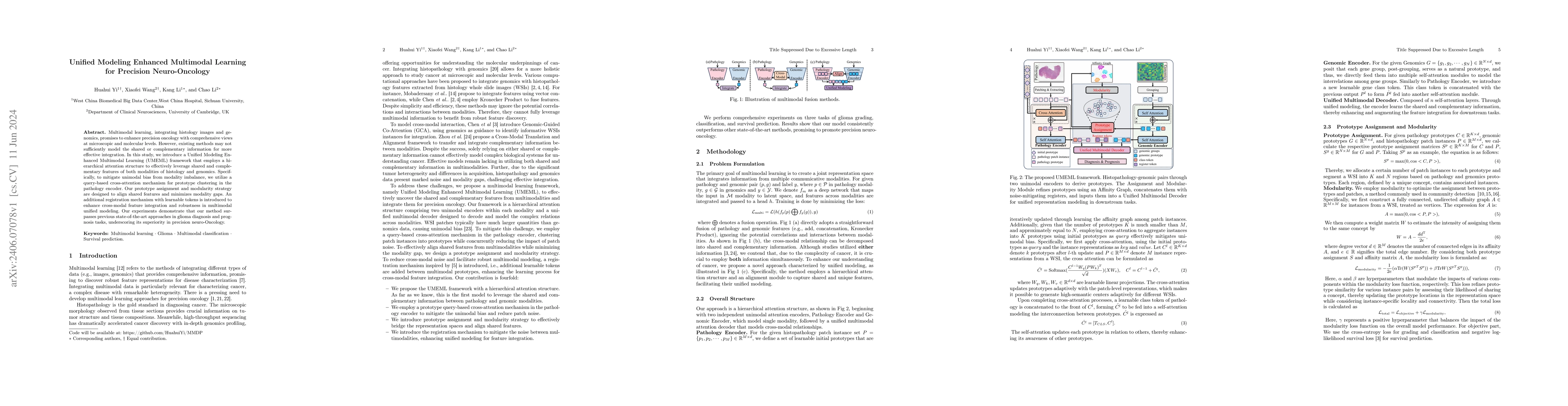Thumbnail for Unified Modeling Enhanced Multimodal Learning for Precision
  Neuro-Oncology