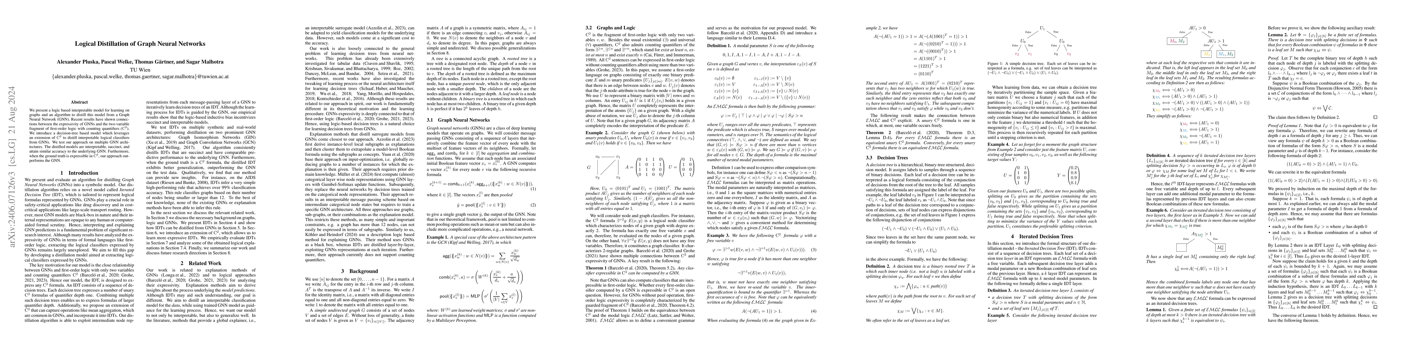 Thumbnail for Logical Distillation of Graph Neural Networks