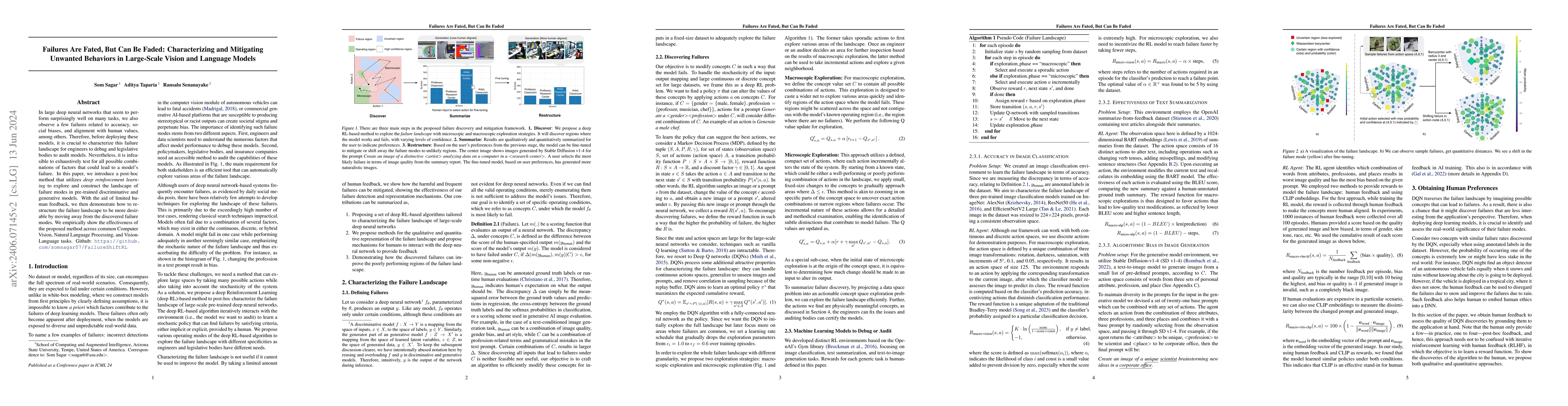 Thumbnail for Failures Are Fated, But Can Be Faded: Characterizing and Mitigating
  Unwanted Behaviors in Large-Scale Vision and Language Models
