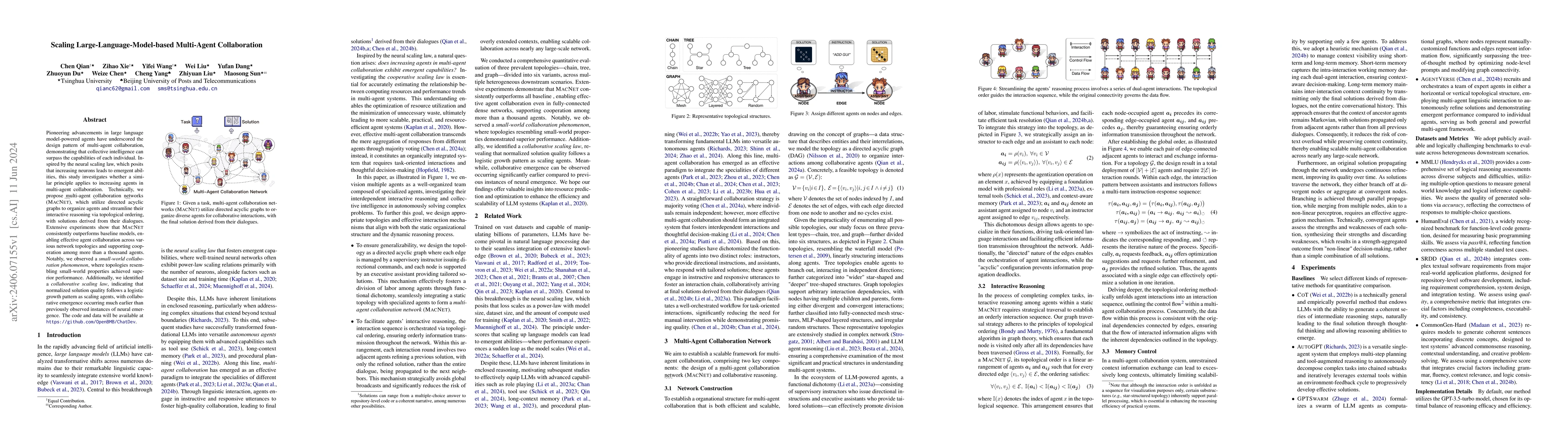 Thumbnail for Scaling Large-Language-Model-based Multi-Agent Collaboration