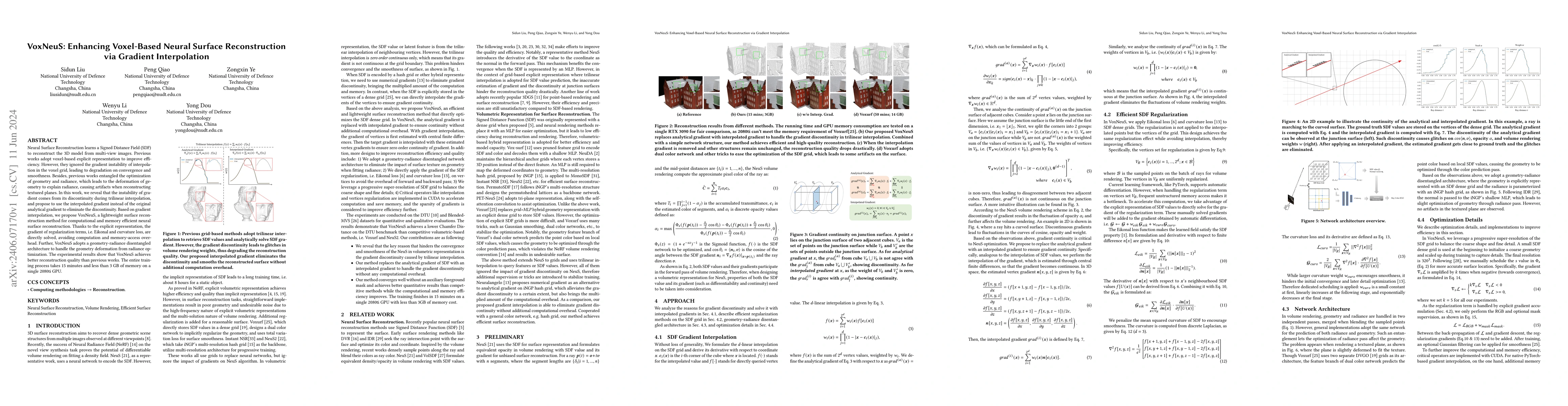 Thumbnail for VoxNeuS: Enhancing Voxel-Based Neural Surface Reconstruction via
  Gradient Interpolation