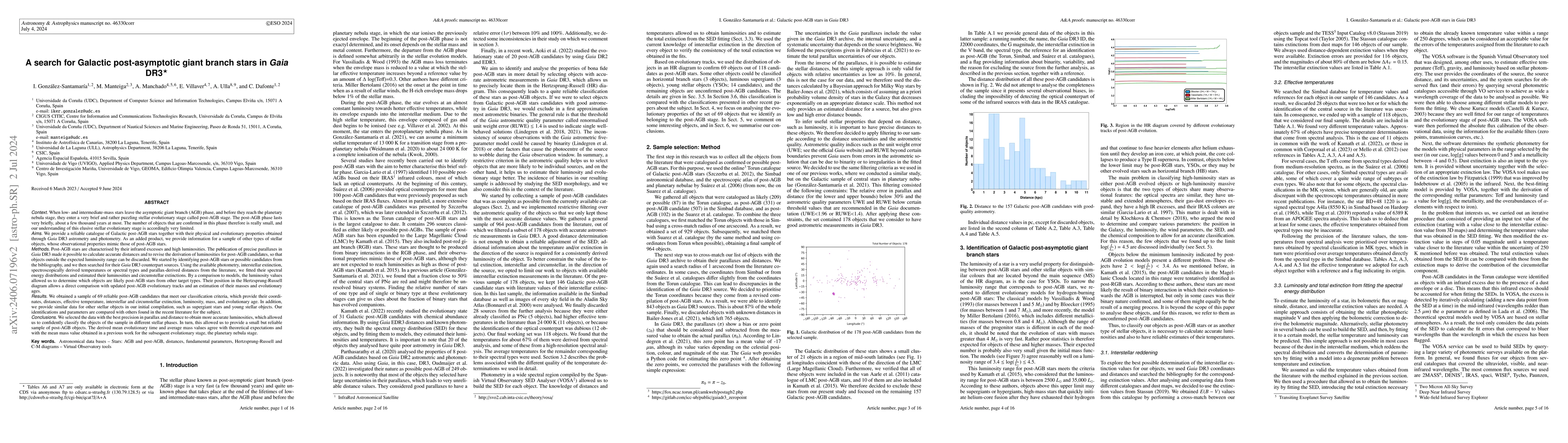 Thumbnail for A search for Galactic post-asymptotic giant branch stars in Gaia DR3