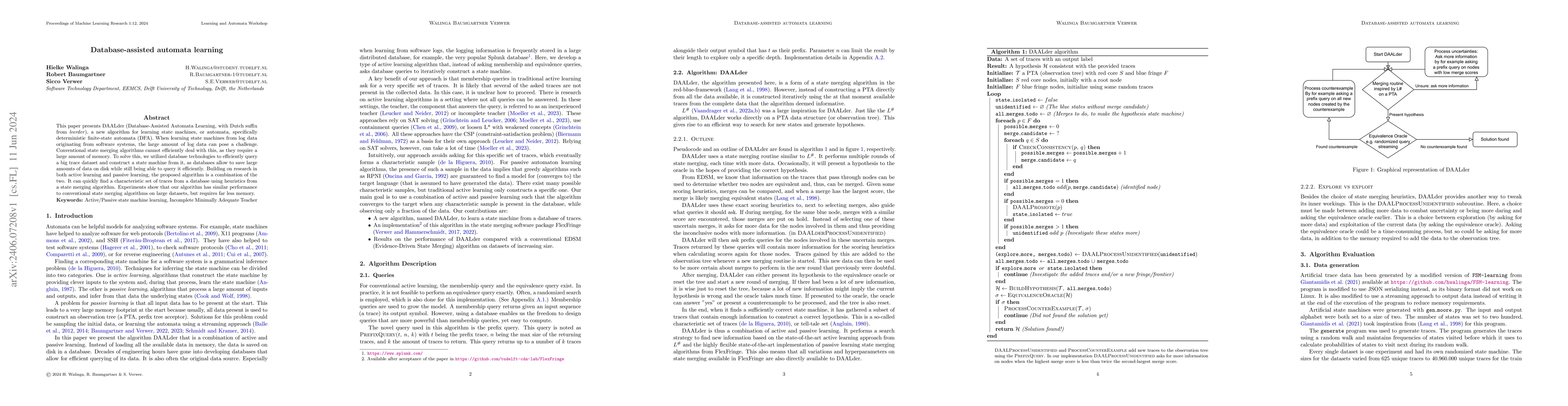 Thumbnail for Database-assisted automata learning