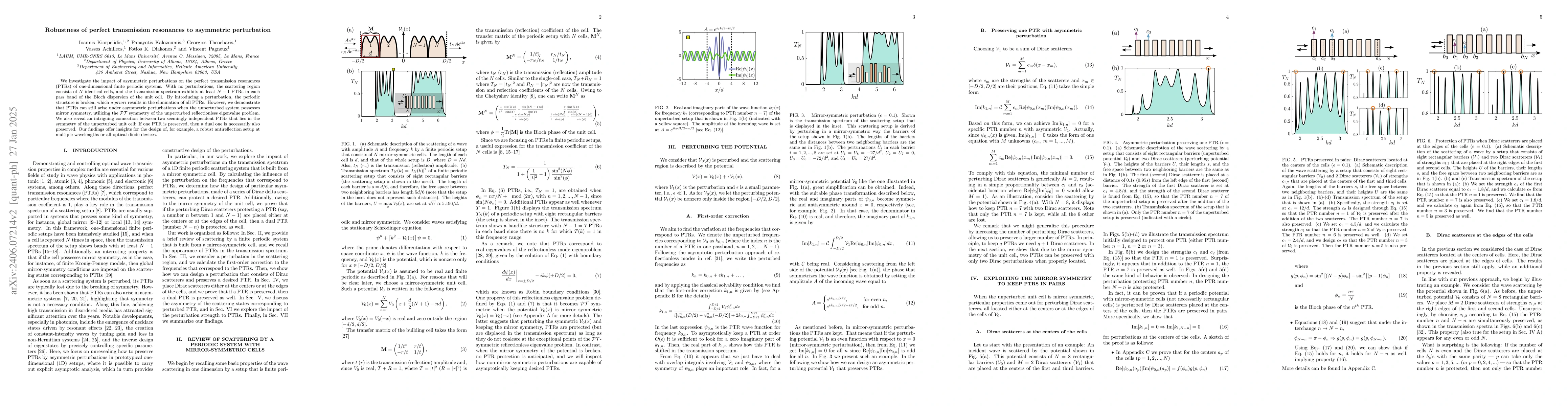 Thumbnail for Robustness of perfect transmission resonances to asymmetric perturbation