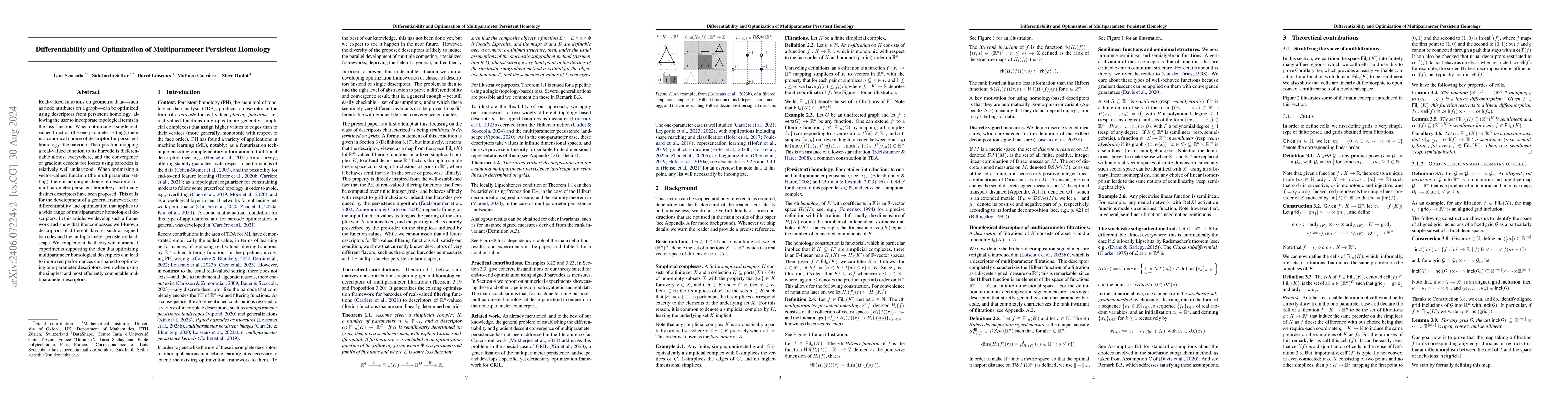 Thumbnail for Differentiability and Optimization of Multiparameter Persistent Homology