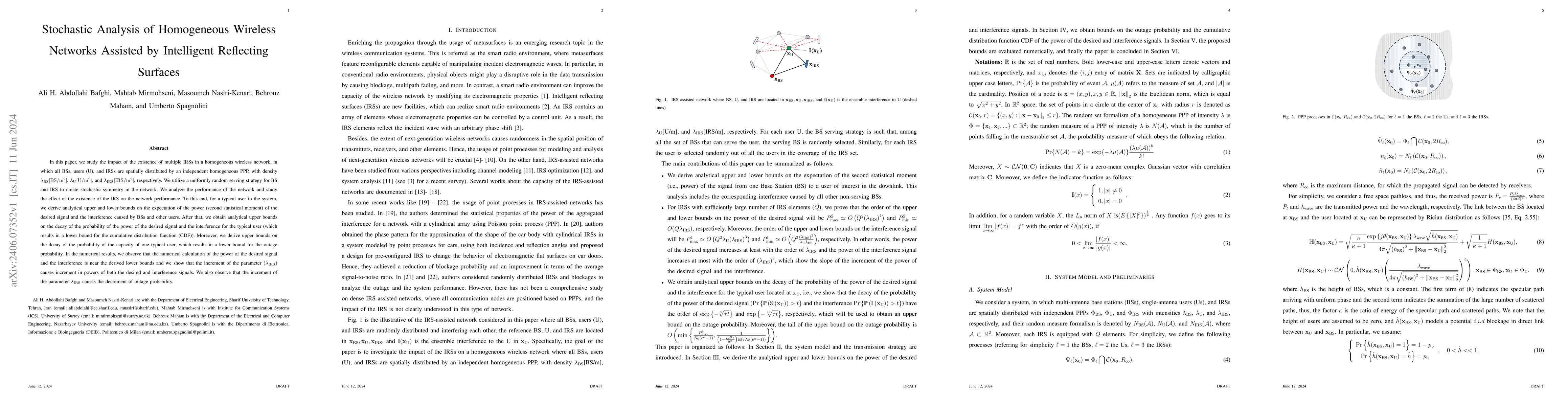 Thumbnail for Stochastic Analysis of Homogeneous Wireless Networks Assisted by
  Intelligent Reflecting Surfaces