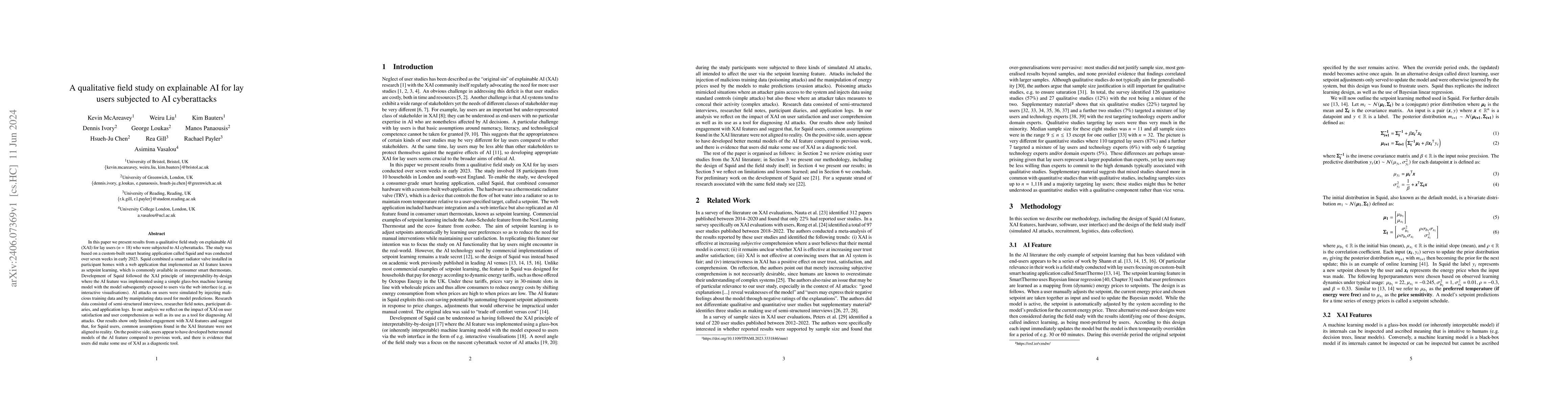 Thumbnail for A qualitative field study on explainable AI for lay users subjected to
  AI cyberattacks